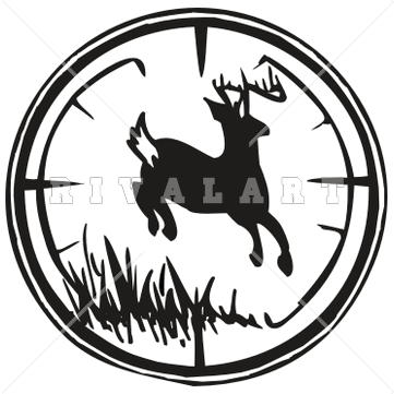 Deer Hunting Royalty Free .