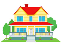 LDS Clipart: family home even