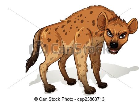 Hyena silhouette Clipartby lantapix2/483; Hyena - Illustration of a close up hyenas