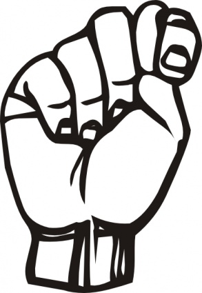 i love you sign language clipart