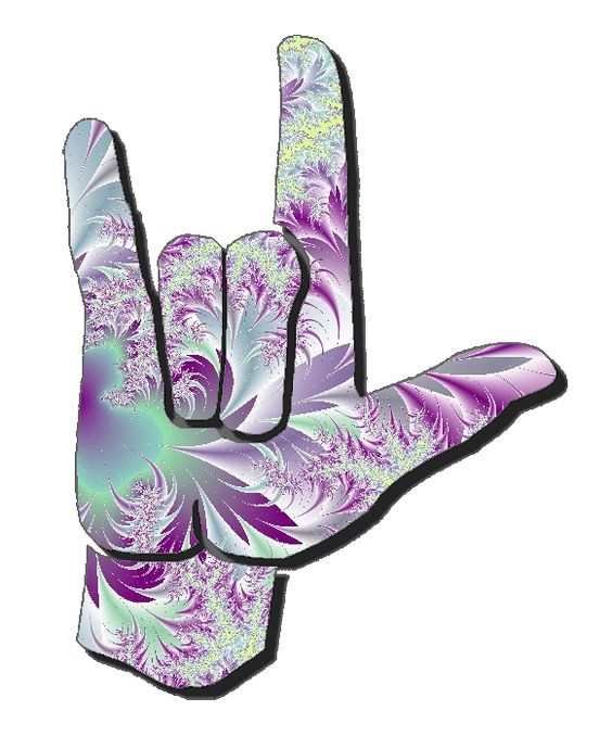 I Love You Sign Language Clip Art | ASL Clip Art 5-4 I Love