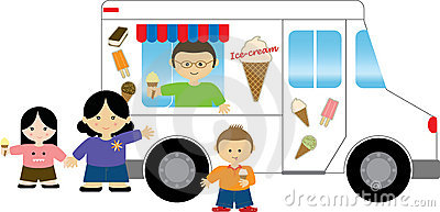 Ice cream truck clipart - .