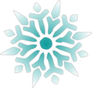 Snowflake Ice Blue Clip Art