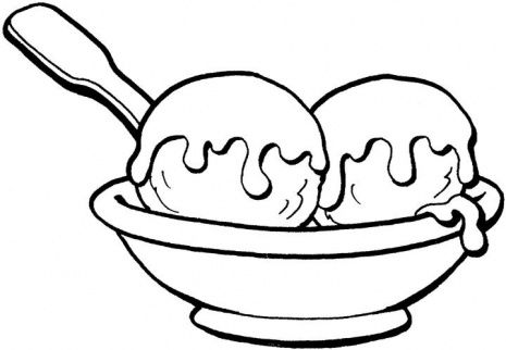 Ice Cream Bowl Clipart
