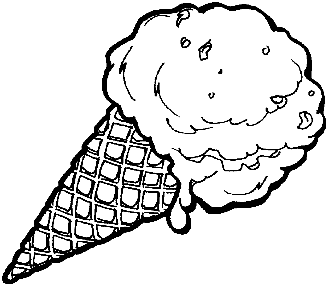 Ice Cream Clipart Black And White