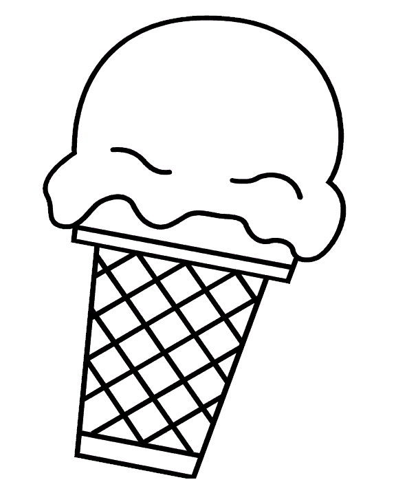 Ice cream sundae clipart blac - Ice Cream Clipart Black And White