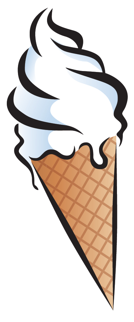 Clipart of ice cream cone