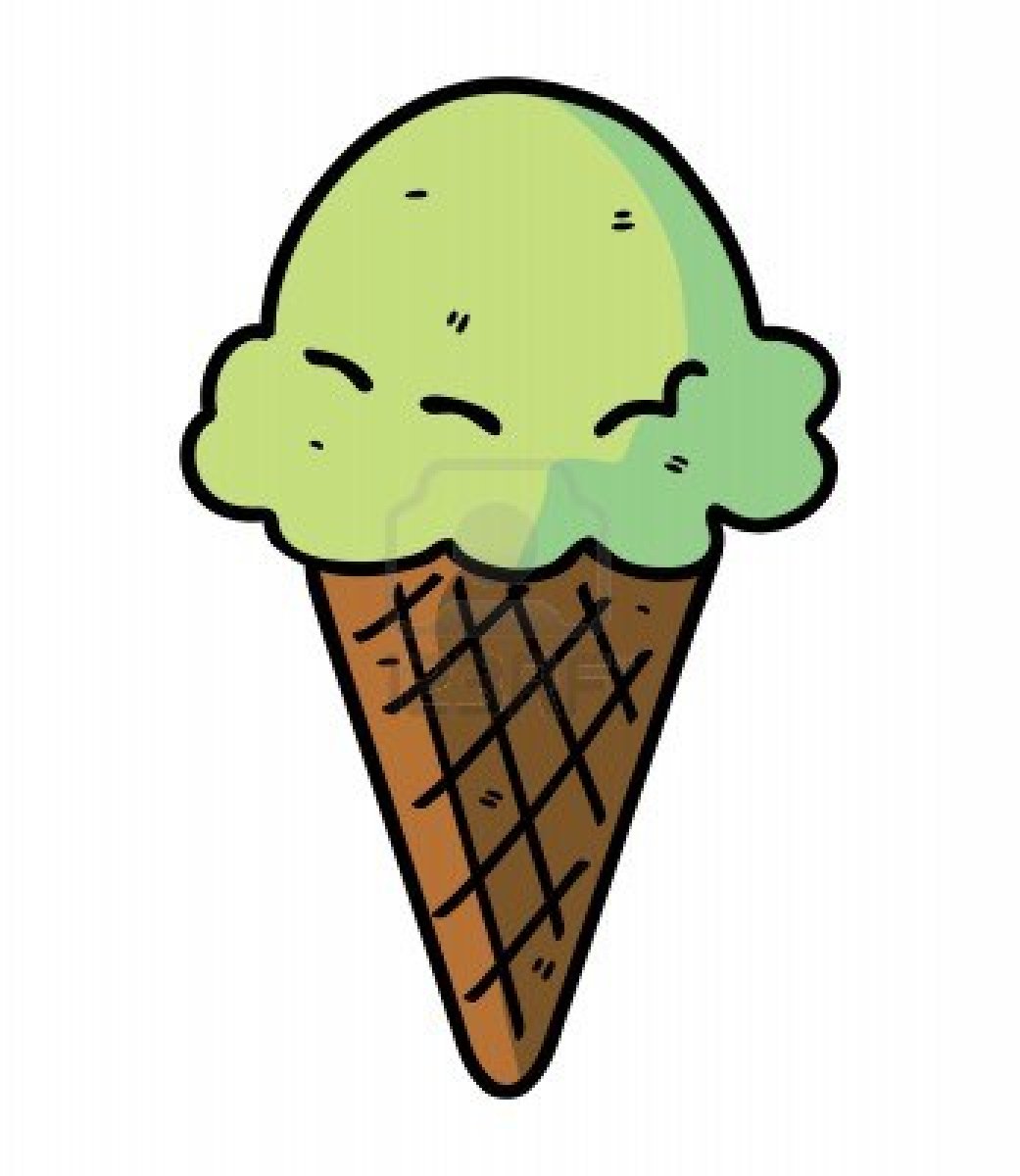 Ice cream cone ice cream .
