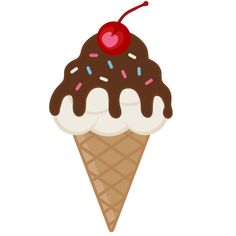 Ice cream cone ice cream clip