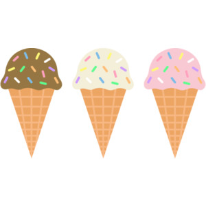 Ice Cream Cones Free Clip . - Ice Cream Cone Clip Art