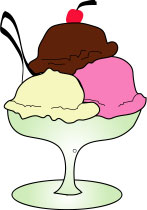 Large Ice Cream Sundae With S