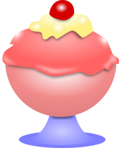 ice cream sundae clipart