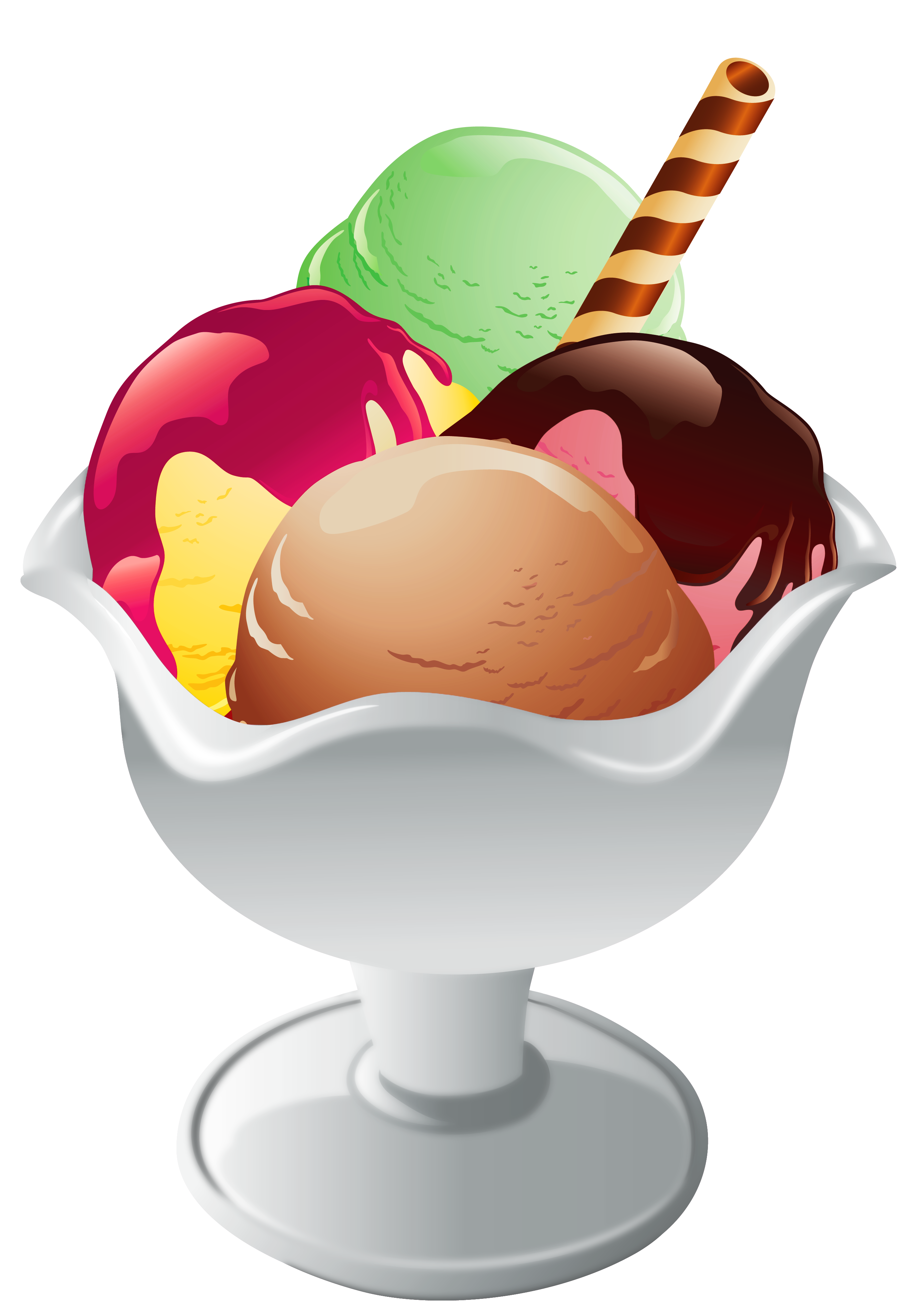 Ice cream sundae transparent 