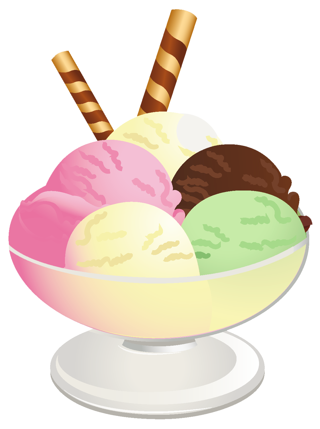ice cream sundae bowl clipart