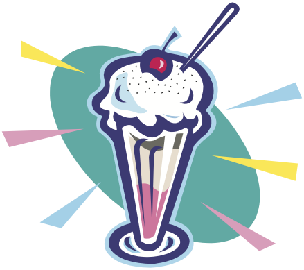 Ice Cream Sundae Clipart #24029