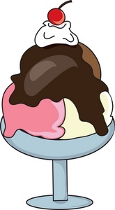 Ice Cream Sundae Clipart Free. Fudge clip art .