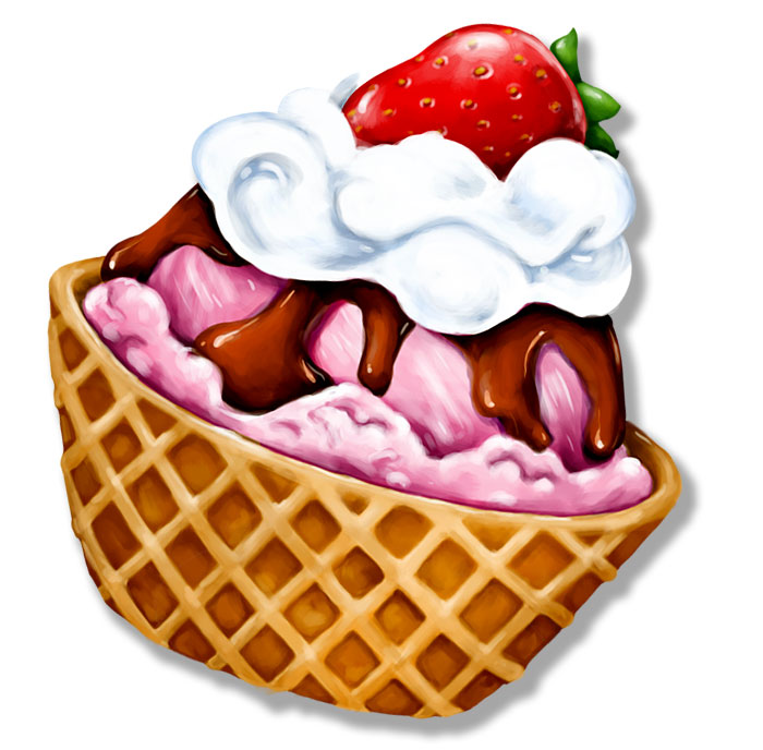 Ice Cream Sundae Clipart - Ice Cream Sundae Clip Art