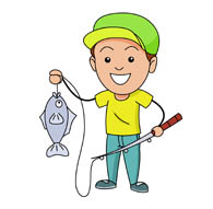ice fishing clipart. Size: 61 - Fisherman Clipart