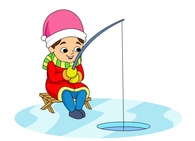 ice fishing clipart. Size: 61 - Ice Fishing Clipart