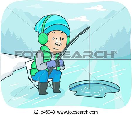Ice Fishing - Ice Fishing Clipart