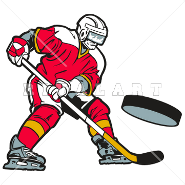 skating ice: hockey player .
