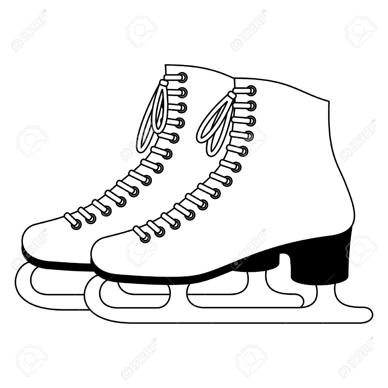 Ice skating pictures clip art .