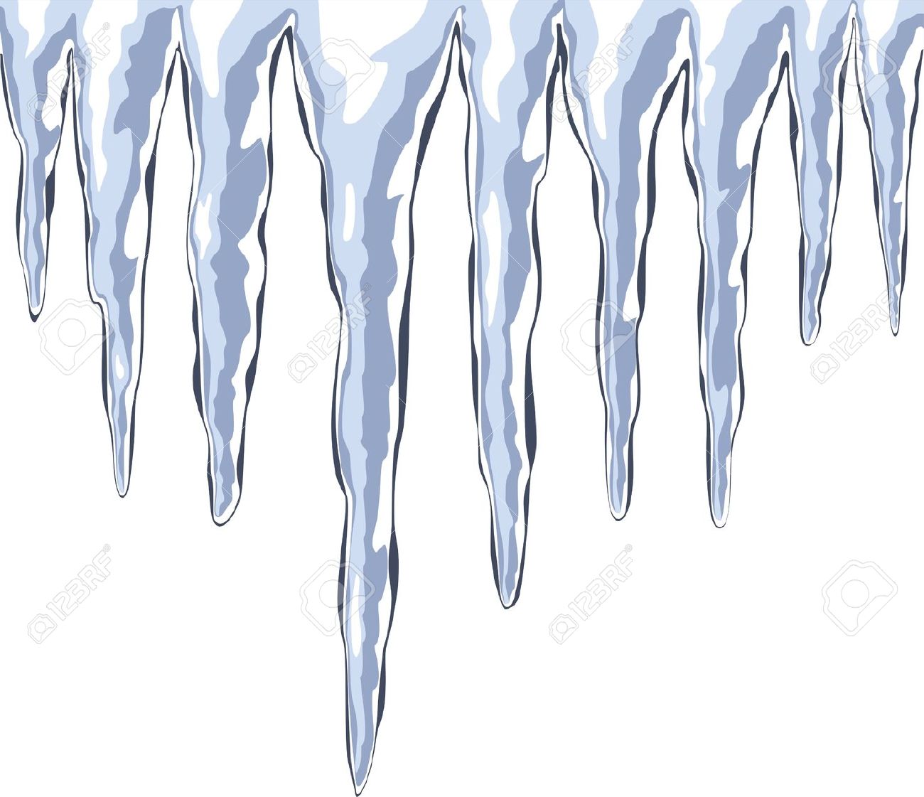 Icicle clipart free - ClipartFest