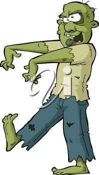 iCLIPART - Clip Art Illustration of a Zombie #clipart #illustration #halloween