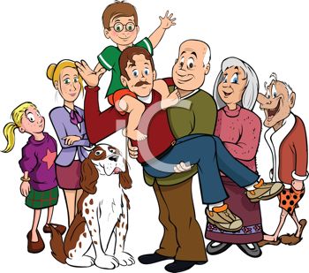 iCLIPART - Royalty Free Clipart Image of a Family Portrait