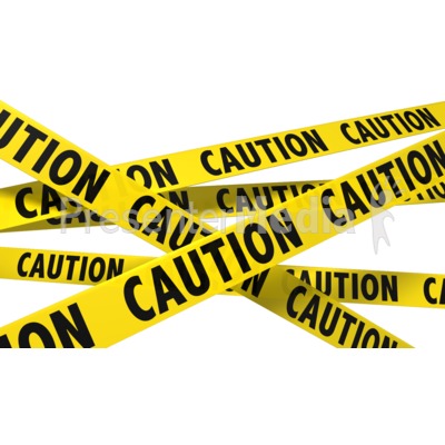 ID# 8535 - A Wall Of Caution Tape - Presentation Clipart