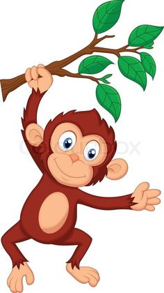 ideas about Cartoon Monkey . - Hanging Monkey Clipart