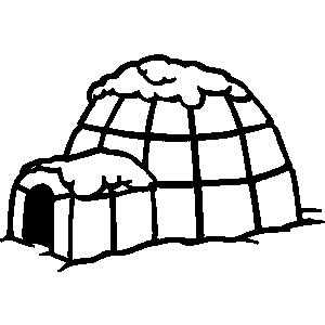 Pages Online Igloo Coloring P