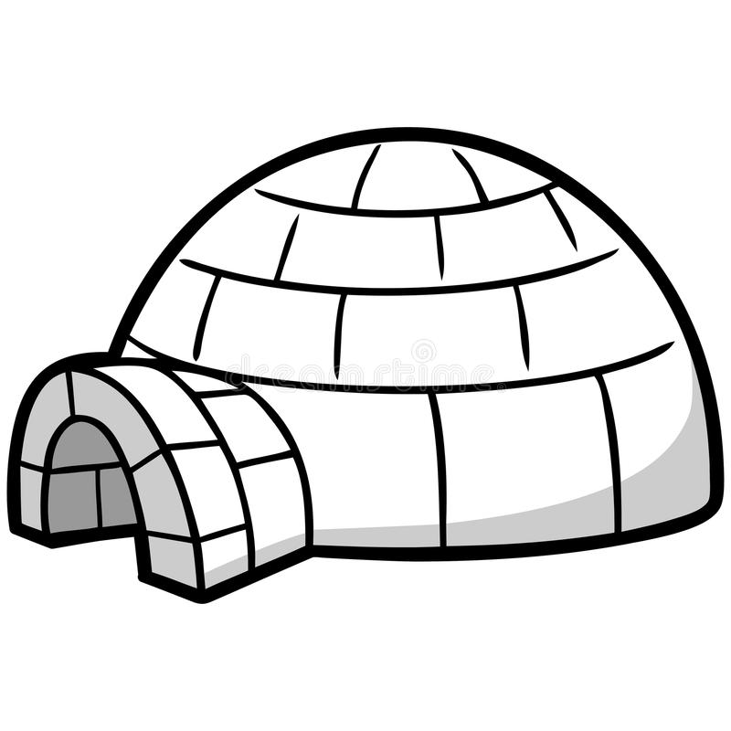 A vector illustration of an I - Igloo Clipart