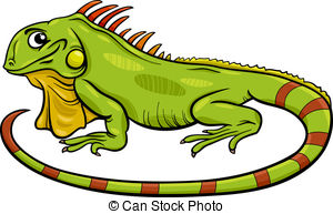 ... iguana animal cartoon ill - Iguana Clip Art