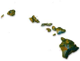 Illustrated Clip Art Image Of The Hawaiian Islands Hd