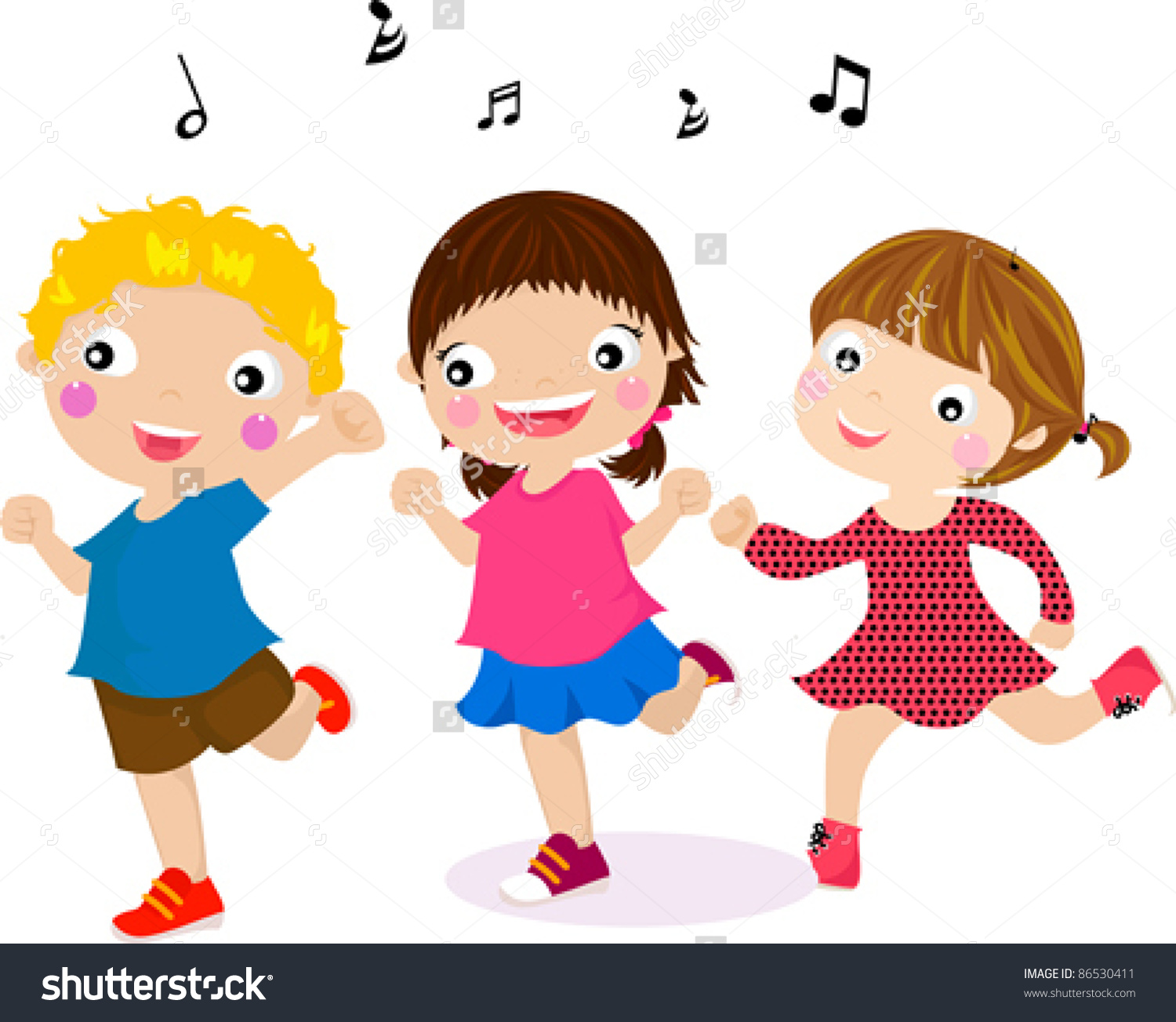 5 Kids Dancing Clipart Preview Illustration Feat Hdclipartall