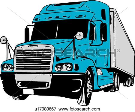 illustration, lineart, tractor, trailer, truck