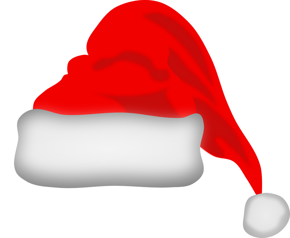 Illustration of a red santa hat : Free Stock Photo