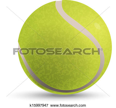 Illustration of a tennis ball - Tennis Ball Clip Art