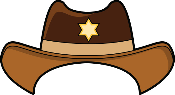 Illustration of a Wild West cowboy hat vector art illustration