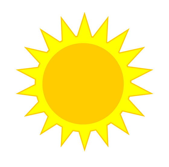 Illustration Of The Sun Sunlight Or Sunshine
