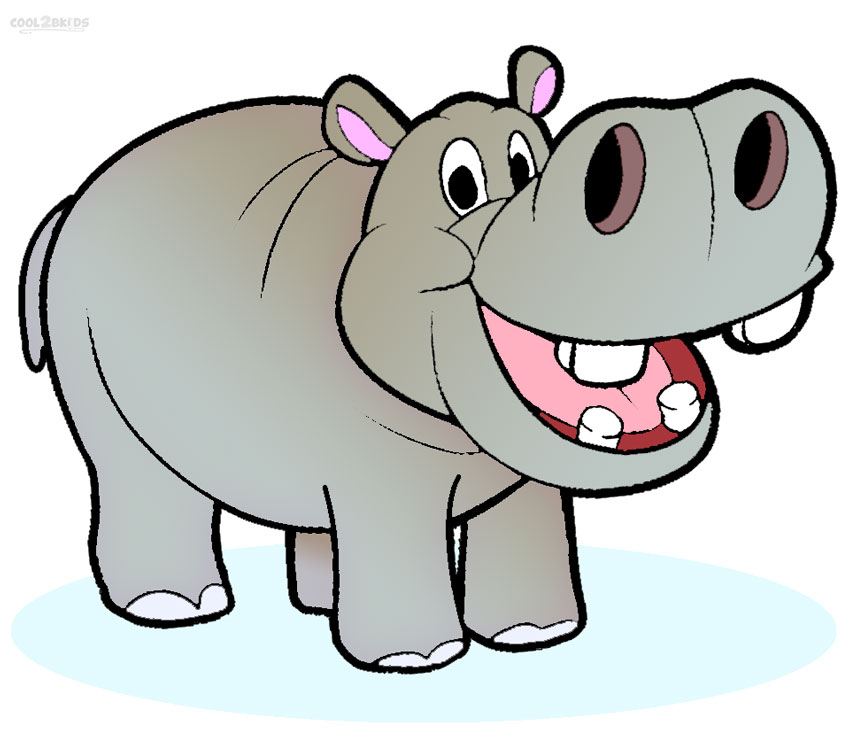 Free Cartoon Hippo Clip Art u