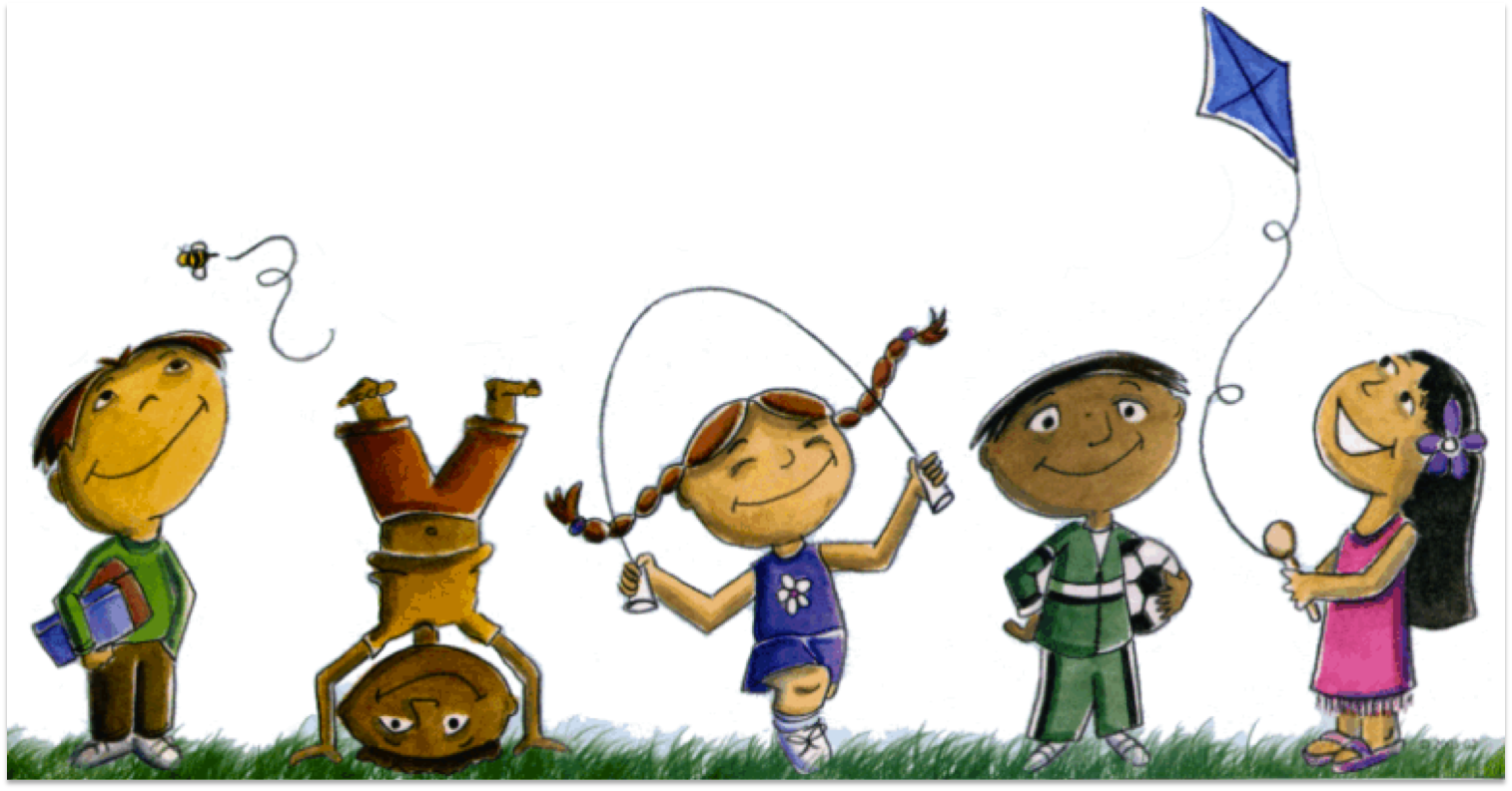 Group Of Kids Playing Clipart