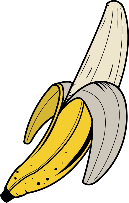 image of bananas clipart #3907, banana peel clip art clipartoons