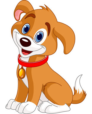 Image of Brown and White Dog  - Clipart Dogs