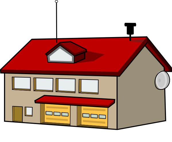 Image of school building clip - Clipart Building