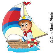 ... Image with sailor theme 3 - eps10 vector illustration.
