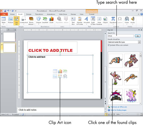 what is clipart in powerpoint