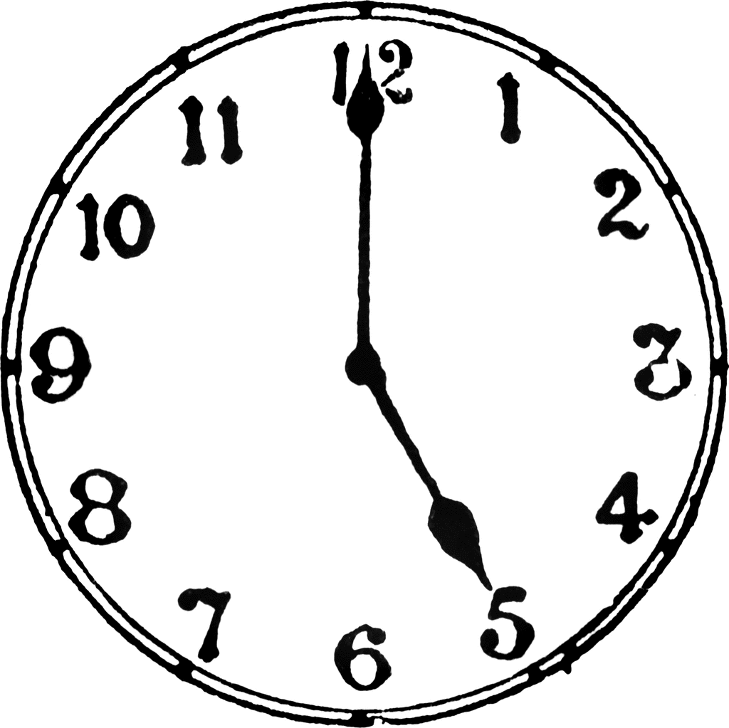 Clip Art of Analog Clocks
