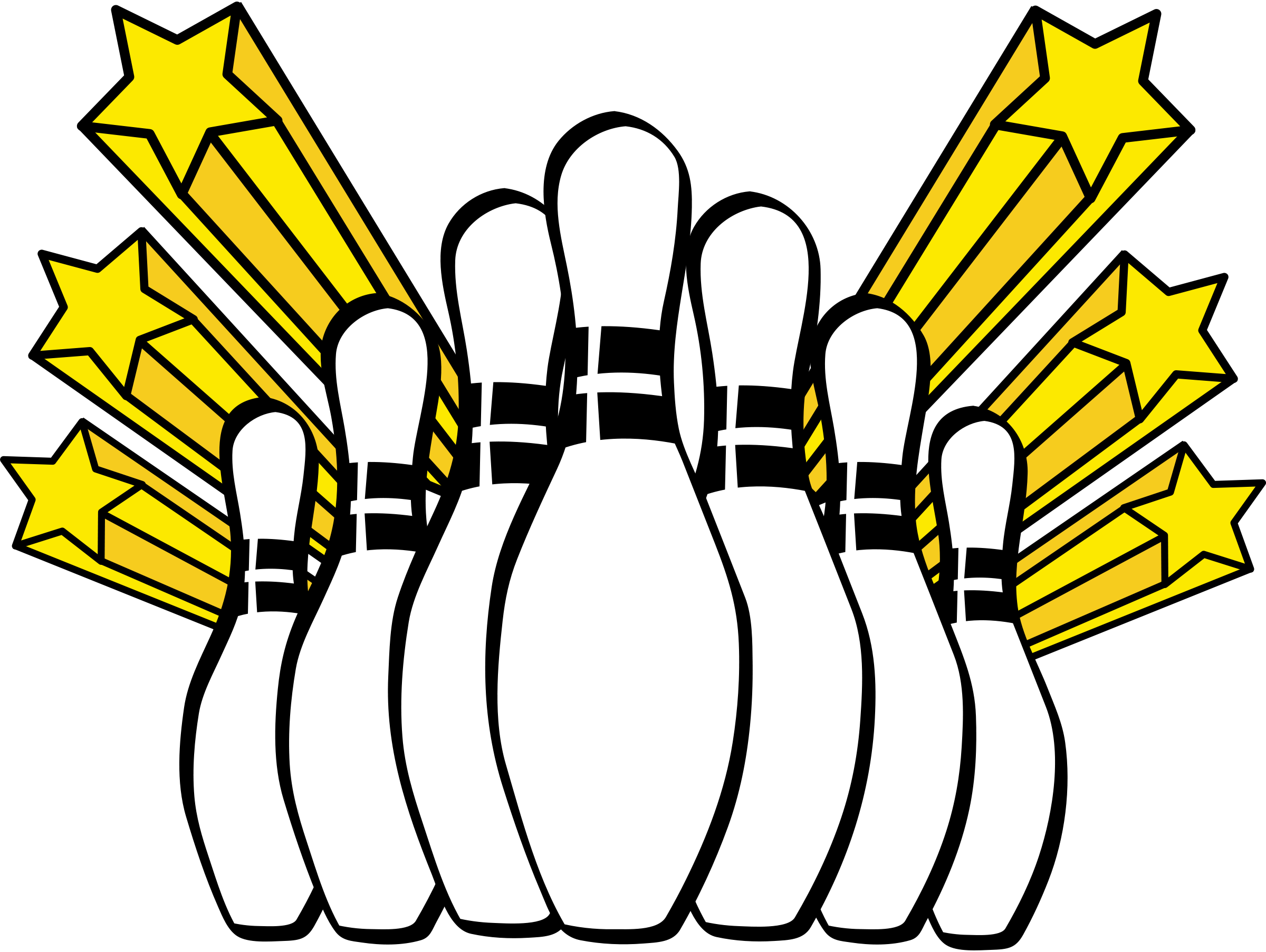 Images For Bowling Clip Art B - Bowling Pins Clip Art